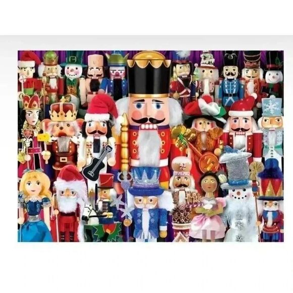 Master Pieces Seasons Greetings Nutcrackers 1000 pc Jigsaw Puzzle - Picture 2 of 7
